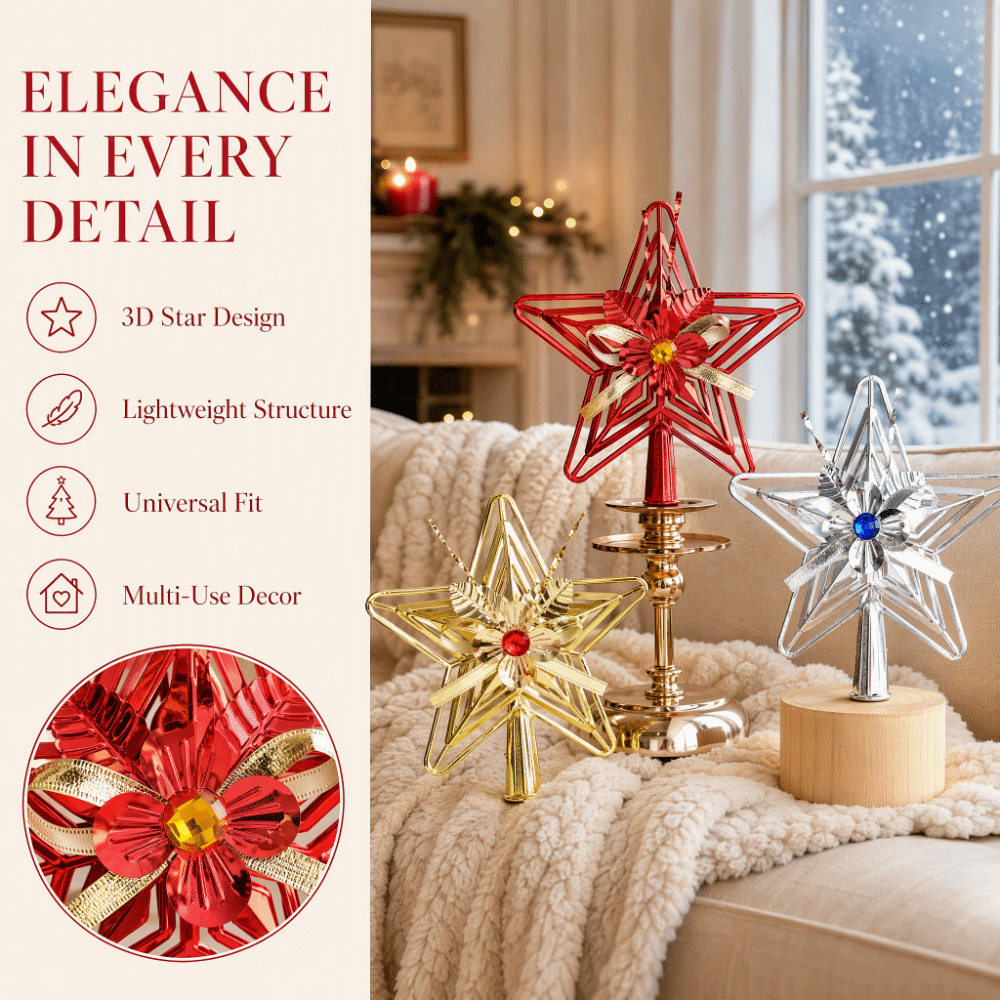 Festive Star Plastic Star Topp - Star Tree Topper review and price