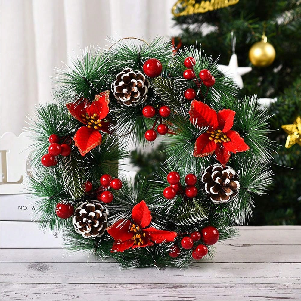 1Pc Christmas Wreath for Front - Christmas Wreath Fake review and price